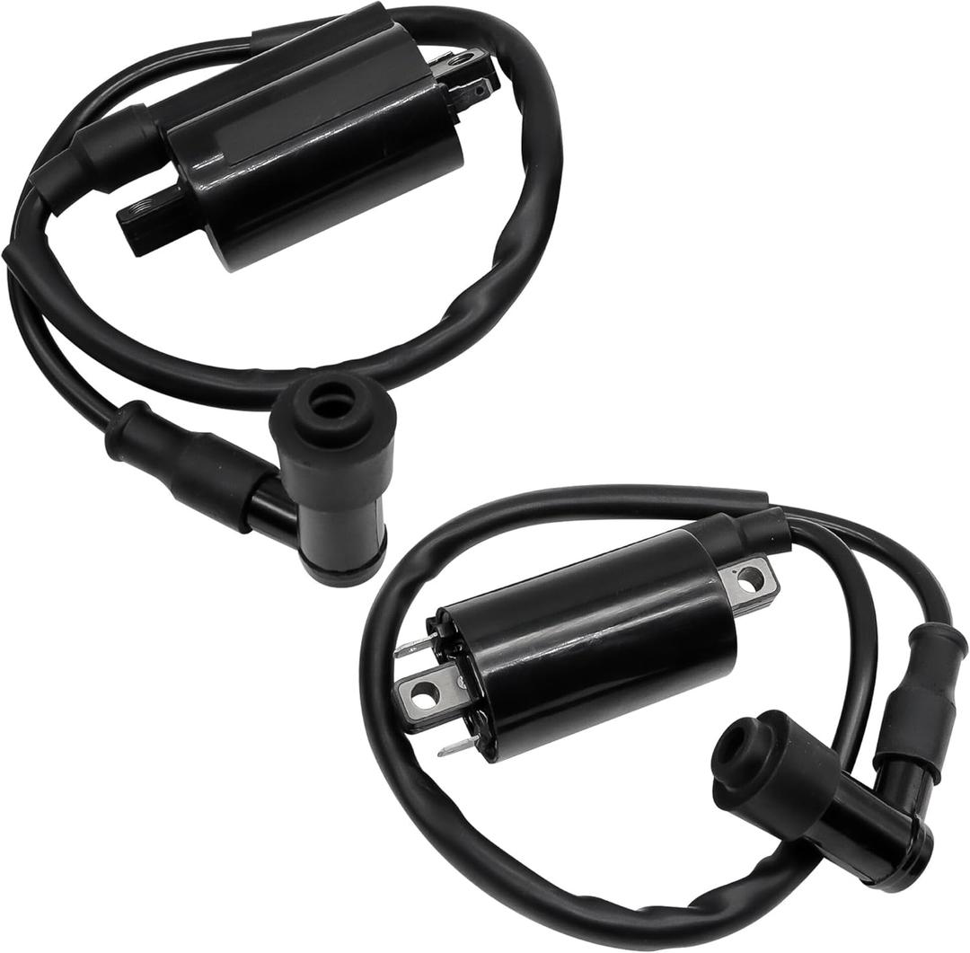 2PCS Ignition Coil Fit for Kawasaki Mule 3010 4010 2510 2500 2520 3000 3020 4000 4010 KAF 620 650 FD620D FD611V FD661D FD440V FD501D FD501V VN 800 Vulcan Coil Replace 21121-2083 21121-2064