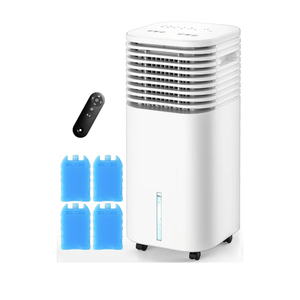 CENSTECH Windowless Air Conditioner, Swamp Cooler with 4 Modes & 3 Speeds, 15H Timer for Smart Auto-off, 2-Gal Tank for 20H Cooling, Remote, 120° Oscillating Portable Air Conditioners No Hose Needed