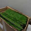 Artificial Grass Tiles Interlocking Turf Squares Deck 9 Pack -12"x12" Indoor Outdoor Faux Grass Rug with Drainage Holes-Fake Grass Tiles Self-draining for Garden Lawn Landscape Balcony Decoration