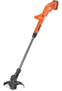 BLACK+DECKER 20V MAX String Trimmer Edger Cordless, 10-Inch Electric Weed Wacker (LST201)