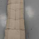 SUNROX LokGrip Non Slip Tufted Memory Foam Bench Cushion, FadeShield Water Resistant Durable Thicken Outdoor/Indoor Bench Seat Pads 54x16x4 inch, Cream