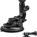 EXSHOW Car Camera Mount Holder for GoPro, Suction Cup Car Windshield Dashboard Dash Mount, Heavy Duty Action Camera Stand for GoPro Vlogging SJCAM