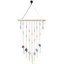 7 Chakra Crystals Dreamcatcher Handmade with Natural Gemstones Healing Energy Wall Hanging, Spiritual Home Decor, Unique Gift for Women, Chakra Bedroom Ornament