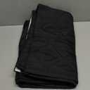 NICETOWN Thermal Insulated Door Curtain, Blackout Energy Saving Draft Stopper with 3 Hanging Ways - Thick Material, Easy Install, Keep Warm for Doorway, 34"x82", Black, 1 PC