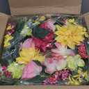 Spring Summer Eucalyptus Wreaths for Front Door Outside 24Inch Door Yellow Daisy Wreath with Sunflower Peony Dahlia Green Leaves for All Season Indoor Outdoor Home Farmhouse Porch Wall Window Decor