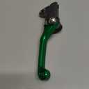 JFG RACING Dirt Bike Foldable Clutch Brake Levers, Clutch Lever Breakaway Levers for KX65 00-24/KX85 01-24/KX100 01-21/KX250 00-04/KX125 00-05/KX112 22-24/KX500 KX250F 2004-Green