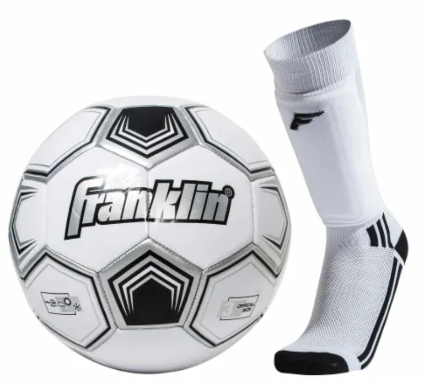 Franklin Size 3 Soccer Starter Set - Youth - White/Black
