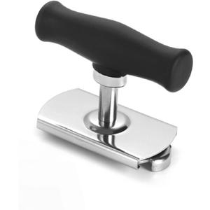 Jar Opener, Cap Crack Opener - Jar Opener for Weak Hands, Adjustable Multifunctional Jar Lid Opener - Easy to Grip and Open for Stuck Jars, Bottles & Lids (Black)