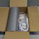 Wall Sconces Set of 2, Plug in Wall Sconces with On/Off Switch, 3-Color Selectable (3000K/4000K/6000K), Fabric Linen Lamp Shades, No Wiring Required, Ideal for Bedroom, Living Room, and Porch (Grey) (Gray)