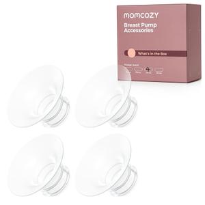 Momcozy M5| M6| M9 Original Replacement Accessories, Food-Grade Silicone & BPA Free, Original Breastfeeding Parts, Inserts 19mm, 4 Pack