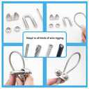 4 Pcs 1/2 Inches M12 Heavy Duty Stainless Steel Wire Rope Clips, Cable Clamp Fasteners