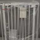 keny 29"-42.5" Baby Gate for Stairs, Auto Close Safety Dog Gate, Pressure Mounted Easy Walk Through Pet Gate for Doorways, Durable Stair Gate, 30" Tall, White