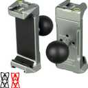 1 Inch/25mm Ball Mount Phone Holder Compatible with RAM mounts B Size Double Socket Arm for Car Bike Motorcycle Phone Mount with 1" Ball