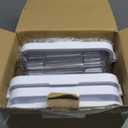 Delamu 2-Tier Multi-Purpose Bathroom Under Sink Organizers and Storage, Stackable Kitchen Pantry Organization, Pull Out Medicine Cabinet Organizer with Movable Dividers, White, 2 Pack