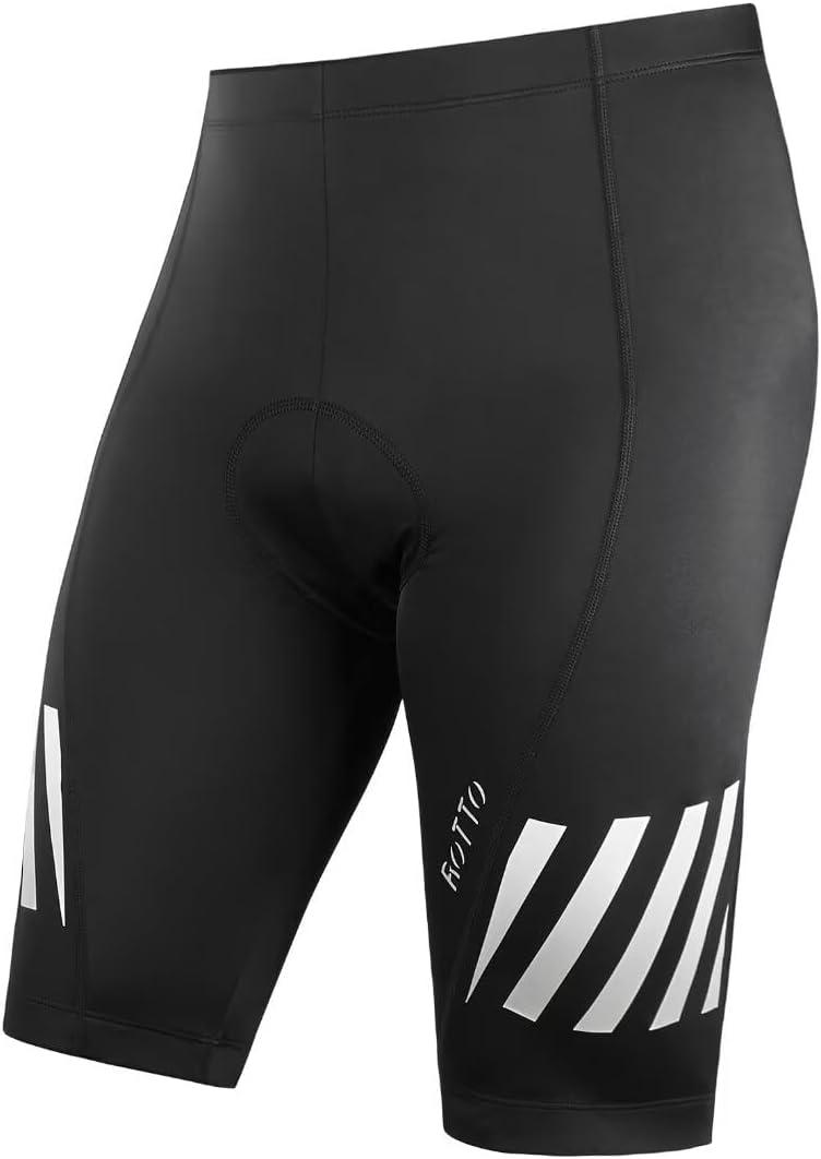 ROTTO Men's Cycling Shorts Padded Bike Shorts with Gel Padding (3X-Large)