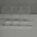 4 Compartments Acrylic Coffee Cup and Lid Storage Organizer Holder Disposable Paper Cup Dispenser Organizer Plastic Lid Holder Accessories for Kitchen Bar Shop Party Supplies(Transparent)
