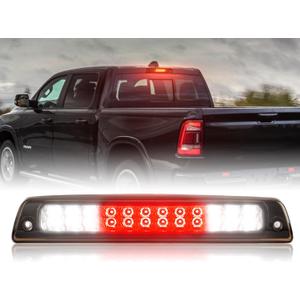 SUPAREE Third 3rd Brake Light, Fit for 1994-2001 Dodge Ram 1500 Ram 2500 3500 High Mount Stop Light Assembly Red/White Cargo Light, 2025 Upgrade Double row of lamp beads