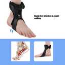 AFO Drop Foot Brace for Hemiplegia Stroke Varus Foot Drop Improve Walking Gait, Effective Relieve Pain for Walking with Shoes, Lightweight & Invisible (Medium, Left)