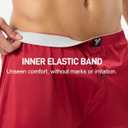 YESWEL Satin Boxers for Men 5 Pack, Silk Boxer Briefs Shorts with Button Fly, Breathable Loose Men's Underwear for Sleep Multicolor L
