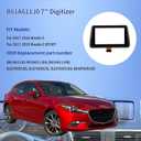 Touch Screen Replacement B61A611J0 Fit 2017 2018 Mazda 3 Sport GPS Navigation Radio Display, 7-Inch Touchscreen Glass Digitizer Compatible with GPS Mazda 3 Alexa Car Display BJS7669C0E BJS7669C0L