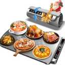 Warming Mat for Food, Electric Warming Tray with 5 Level Adjustable Temperature and Timer, Food Warming Mat Heating Fastly, Portable Roll Up Food Warmers for Parties Buffet, House Warming Gifts