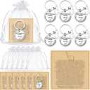 6 Sets Christmas Elephant Friendship Gifts for Women Good Luck Gifts, Elephant Keychains with Cards for Best Friend True Friendship Thank You for Being Friend Women Christmas Party Supplies