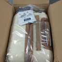 COOLIFE Luggage Carry On Luggage Suitcase Softside Wheeled Luggage Lightweight Rolling Travel Bag, White, 3 Piece Set (DB/TB/20), Luggage Set with Bags