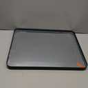 LOAAO 20X16 Inch Black Metal Framed Bathroom Mirror for Wall, Matte Black Bathroom Vanity Mirror Farmhouse, Large Rounded Rectangle Mirror, Anti-Rust, Hangs Horizontally or Vertically