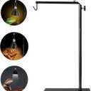 BETAZOOER Reptile Lamp Stand Adjustable 15-31 Inch Floor Light Holder Lamp Hanging Bracket Metal Support for Reptile Glass Terrarium Heating Light (Small (Pack of 1))