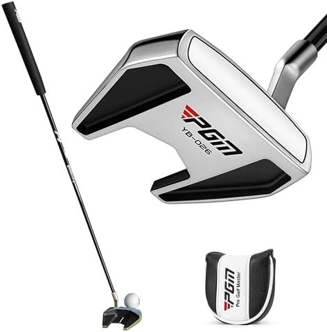 PGM Golf Standing Putter - Golf Putter for Men and Women - Mallet Putter with Stable Low Center of Gravity & Alignment Aid - Right Handed (33")