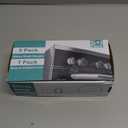 Stove Knob Safety Covers, (5+1Pack) Dual-Lucks Oven Knob Covers for Child Safety, Clear Vies, Universal Size (White)