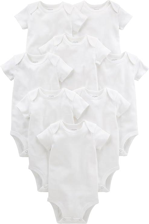 Simple Joys by Carter's Baby 8-Pack Short-Sleeve Bodysuit / size: 6-9month Height: 27 - 28.5 - Weight: 17 - 21lb