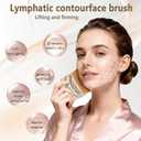 9 x NTIERA New Lymphatic Contour Face Brush,2026 Jawline Sculpting Lymphatic Drainage Massager,Dry Brush Facial Tool for Puffiness Detox & Glow,Manual Skincare Brushs,Ultra Soft PBT Bristles