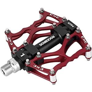 ROCKBROS Mountain Bike Pedals MTB Pedals CNC Non-Slip Lightweight Aluminum Alloy Bicycle Pedals Sealed Bearings Bicycle Platform Pedals 9/16" BMX Road Bike Pedal