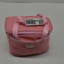 Chinese Mahjong Game Set, 144 Numbered Melamine 1.42" Size Tiles(Pink) and 8 Blank Tiles, with Pink Carrying Travel Bag, English Instruction, Pro Complete Mahjong Game Set