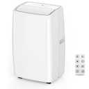 14000Btu Portable Air Conditioner Cools up to 750 Sq.Ft, 3-in-1 Quiet Portable AC Unit with Remote Control & Installation Kits for Large Room, 3 Speed, Auto Swing, 24H Timer