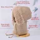 3 in 1 Beanie Hat with Scarf and Mask,Autumn and Winter Knitted Hat for Women (Gray)