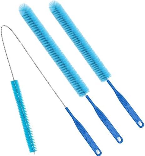 3Pack Dryer Vent Cleaner Kit, Home Improvement Essential Cleaning Tools, Up to 30 Inch Long Brush Cleaning Set，pet Hair Remover for Laundry，Drain Snake