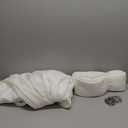 Linen Curtains 90 Inches Long Floor to Ceiling Track Pleated Light Filtering Curtain, Elegant Neutral Privacy Beige Off White Sheer Pleated Window Drapes for Kids Room/Nursery Rod Pocket 2 Panels (52in W x 90in L)