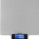 Taylor 22lb Ultra-Precise Digital Stainless Steel Household Kitchen Scale, One, Silver