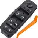 Power Window Switch Fits for 2011 2012 2013 2014 Jeep Grand Cherokee, Dodge Durango, Driver Side Control Master Switches Front Left. led Blue