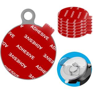 AZXYI Very High Bond Sticky Adhesive, 6 Pack Dashboard Pad Mounting Disk Adhesive Replacement Kit, Double-Sided Stickers for Suction Cup Dashboard Phone Holder & Windshield Car Mount