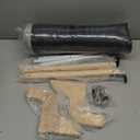 Zakkart Cat Perch for Window Sill with Bolster - Orthopedic Hammock Design with Premium Hardwood & Robust Metal Frame - Cat Window Seat for Large Cats and Kittens - Natural Color Wood Gray Bed, 24''W