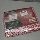 Christmas Area Rug 2x3 Red Snowflake Holiday Decorative Doormat Entryway Kitchen Washable Non Slip Soft Low Pile Small Carpet for Living Room Bedroom Entrance Dining Room Bathroom