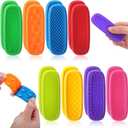 16 Pcs Sensory Worry Stones Textured Anxiety Stones Sensory Tools for Adults Stress Relief Items Autism Gift (Rectangle)