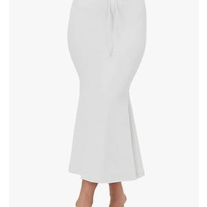 Shapewear Petticoat for Women, Women's Blended Saree Shapewear Medium White