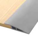 Vinyl Door Threshold Flooring Transition Strip Self Adhesive Carpet Edging Strip for Laminate Doorway Edge Threshold from 1/5" to 2/5" (Gray, 3.3 Ft)