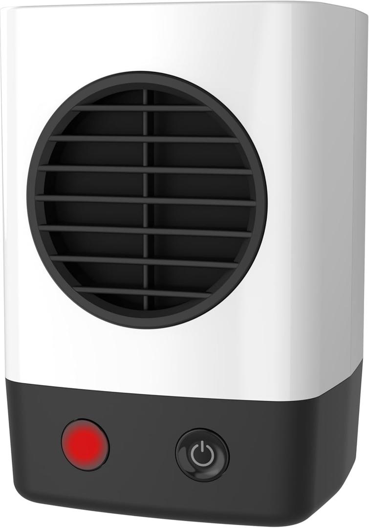 Lasko MyHeat Mini Personal Ceramic Space Heater for Home, Energy Efficient, Overheat Protection for Bedrooms, Offices, 6.2 Inches, 400W, White, 201