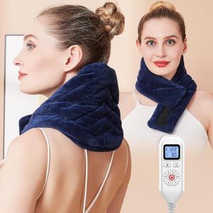 CAMECO Electric Neck Heating Pad for Pain Relief, 86-158 & 30S Heating Heated Neck Wrap Warmer for Soreness Stiffness, Super Soft Heated Scarf, Neck Heat Pad, Auto Shut-Off Timer, Gifts for Women