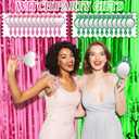 Geelin 24 Sets Pink and Green Mirror Crafts Foam Mirror for Witch Princess Party Favors DIY Decorate Your Own Glass Party Favors Movie Fan Gifts for Birthday Decorations